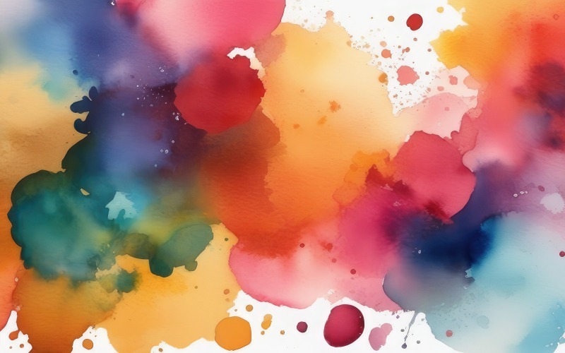 Premium Abstrakter bunter Aquarell-Flecken-Hintergrund 7