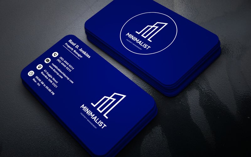Tarjeta de presentación para consultor de inversiones inmobiliarias - Tarjeta de visita - Tarjetas electrónicas