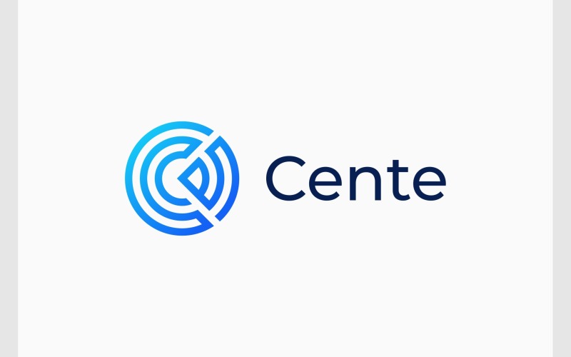 Буква C Беспроводной сигнал Интернет-логотип