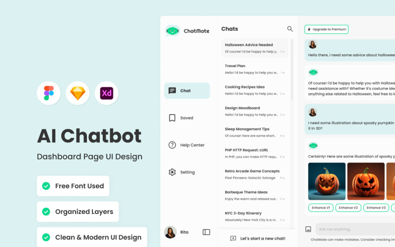 ChatMate - Інформаційна панель чат-бота AI V2
