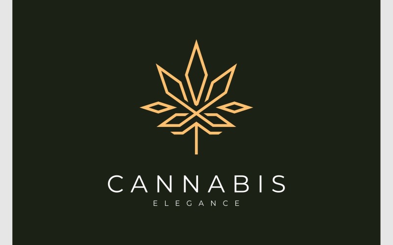 Luxe-logo voor cannabishennep