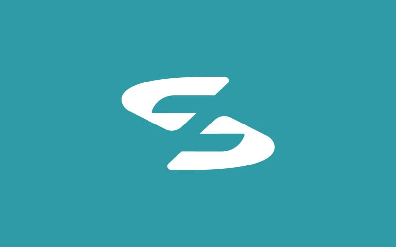 Z or SZ letter minimal logo design template