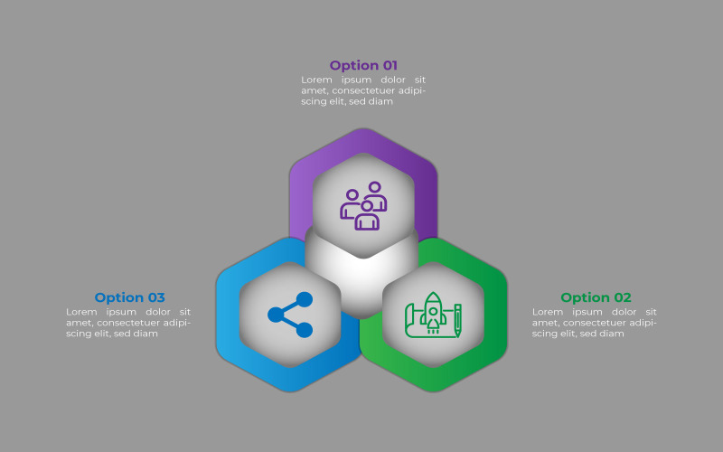 Conjunto de design de infográfico de negócios com ícone.