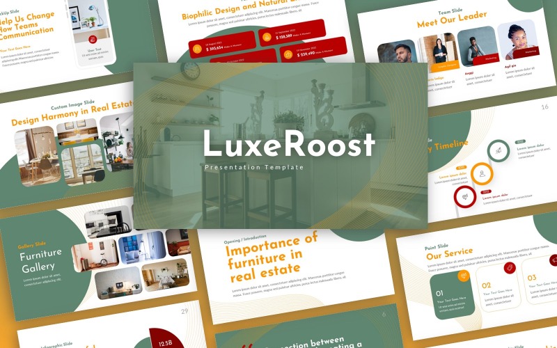 Modelo de apresentação LuxeRoost