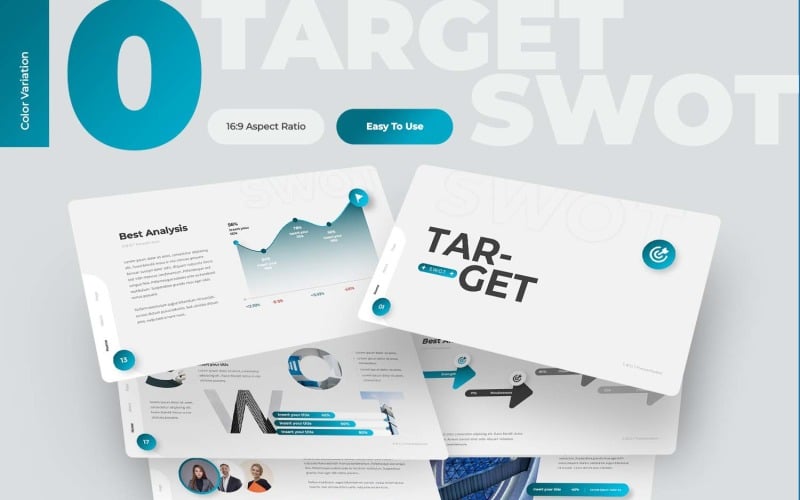 Target Swot Data Analysis Powerpoint Templatemonster 4196