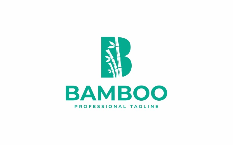 Letter B bamboo tree logo templete #388725 - TemplateMonster