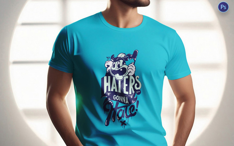 Plantilla de Photoshop para maqueta de camiseta