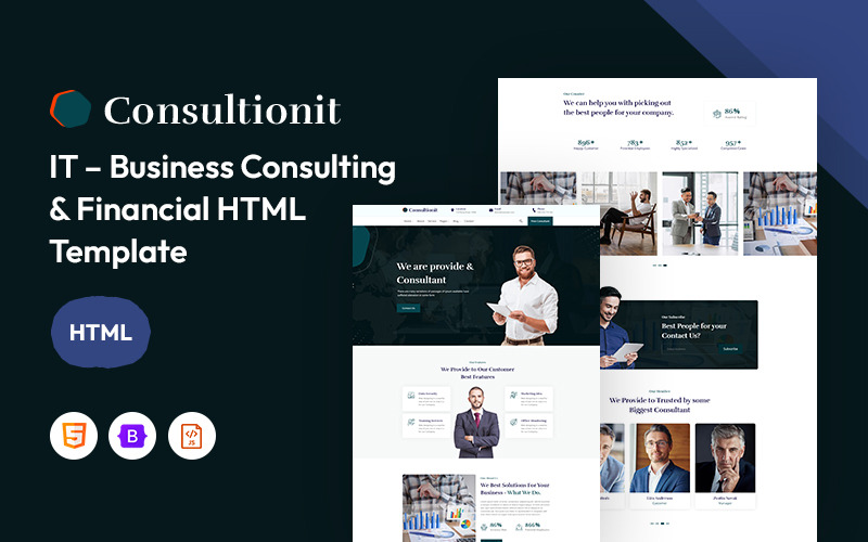 Consultionit – šablona pro obchodní poradenství a finanční responzivní web