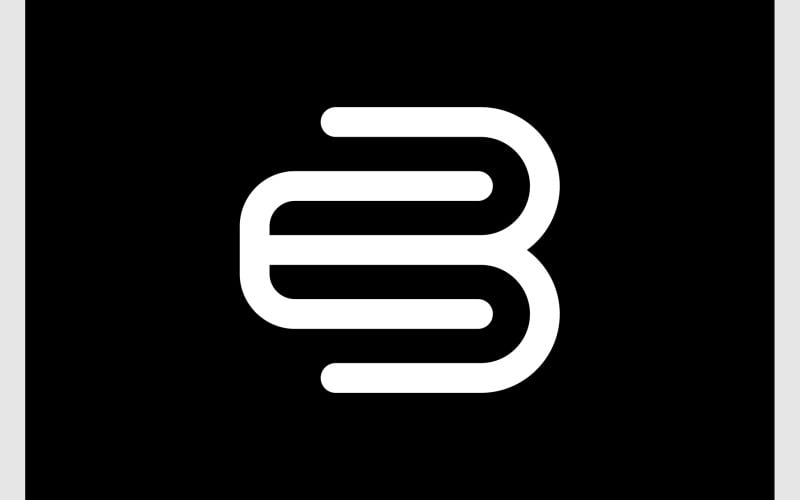Lettre EB Initiales Monogramme Logo