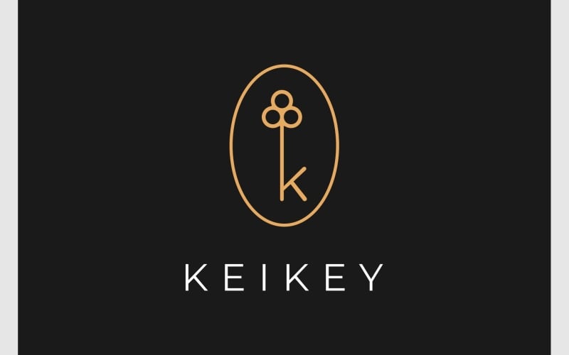 Minimalistyczne logo z literą K