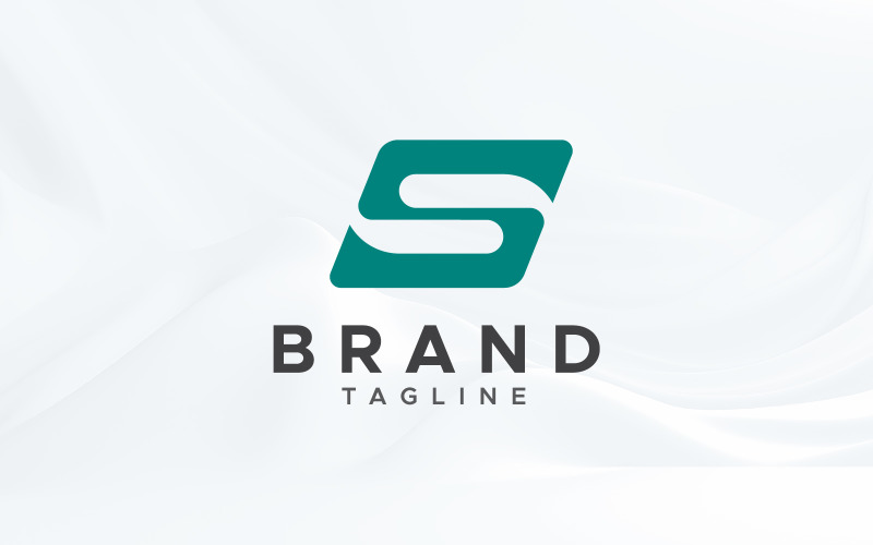 Modello di design minimale del logo lettera S