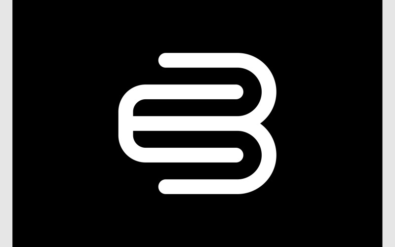字母 EB 首字母字母组合徽标