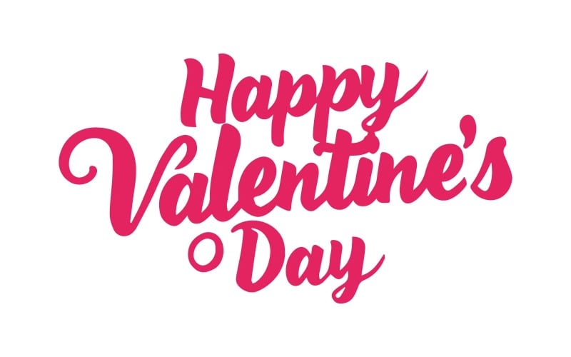 Poster tipografico Happy Valentines Day con calligrafia scritta a mano gratuita