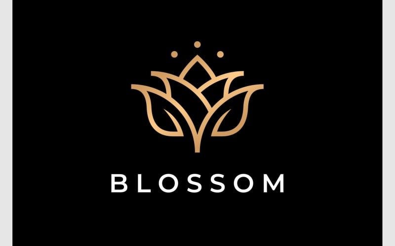 Logo De Luxe Fleur De Lotus