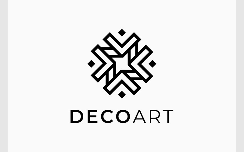 Logo di arte della decorazione astratta