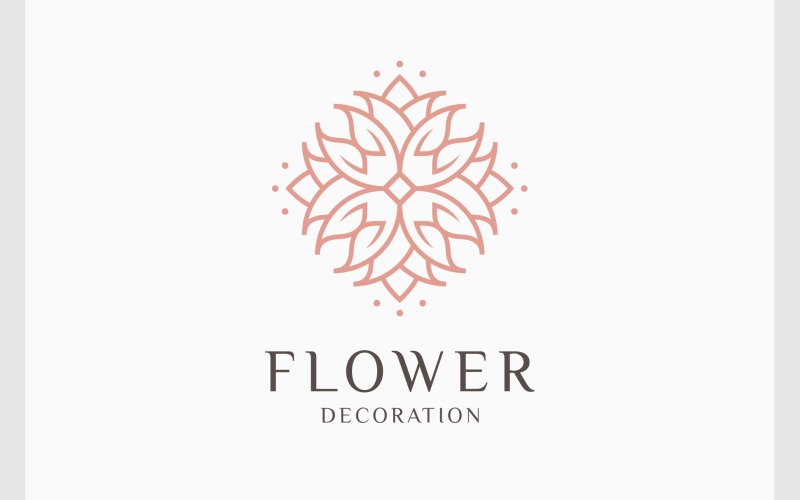 Logo di lusso Mandala fiore