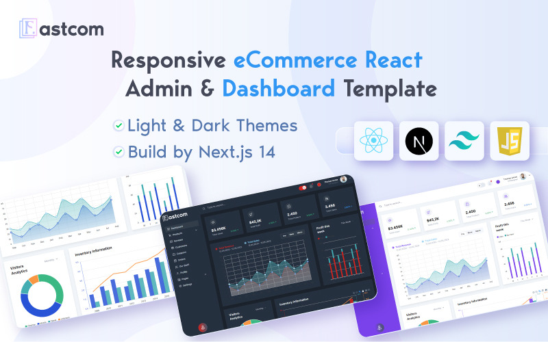 Fastcom - Reagovat Next.js e-commerce admin dashboard