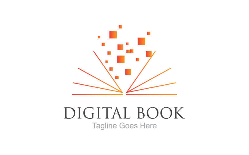 Book reading education logo vector v22