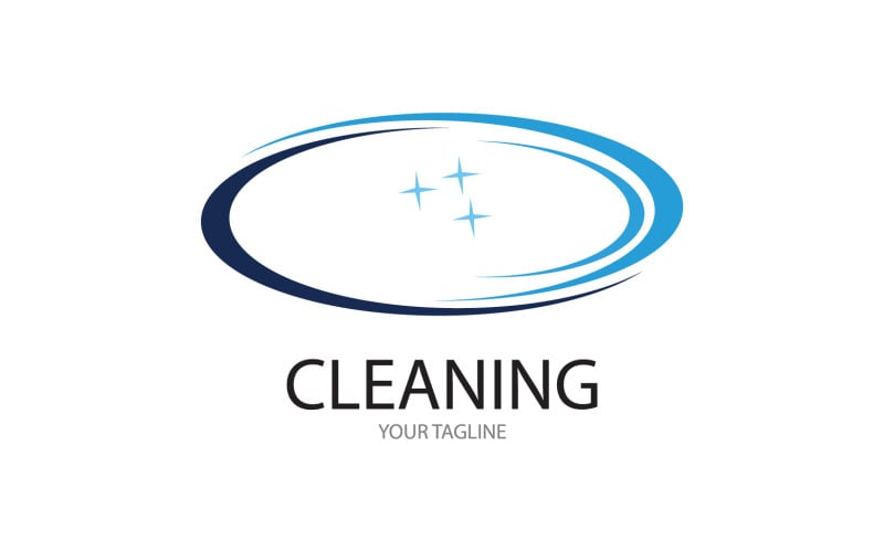 Reinigungsservice-Symbol-Logo-Vektor v27