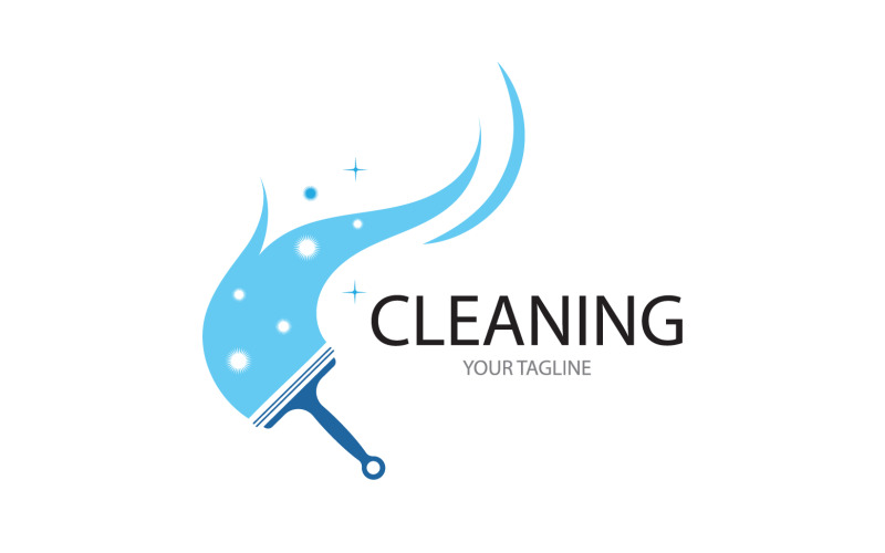 Reinigungsservice-Symbol-Logo-Vektor v4