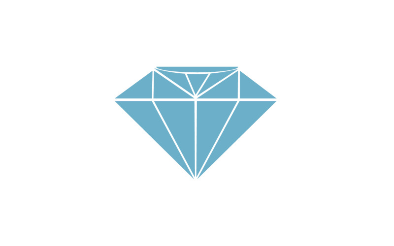 Diamant-Logo-Vektorelement Version v1