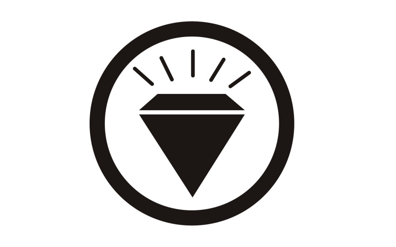 Diamantlogotyp vektorelement version v28