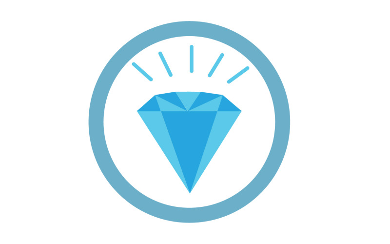 Diamantlogotyp vektorelement version v31