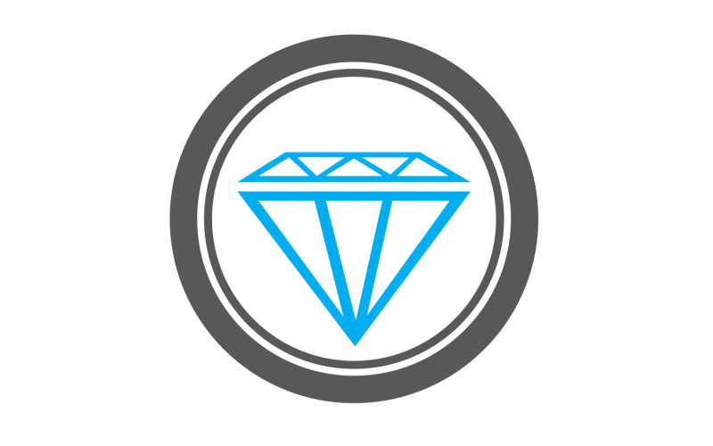 Diamantlogotyp vektorelement version v41