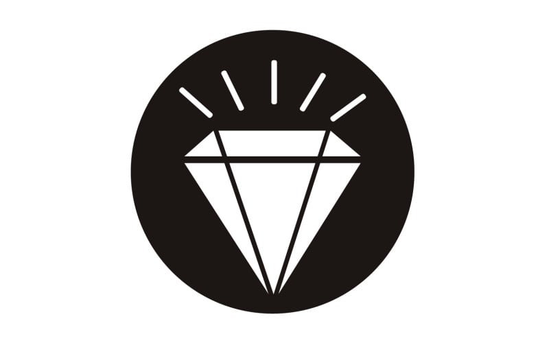 Diamantlogotyp vektorelement version v49