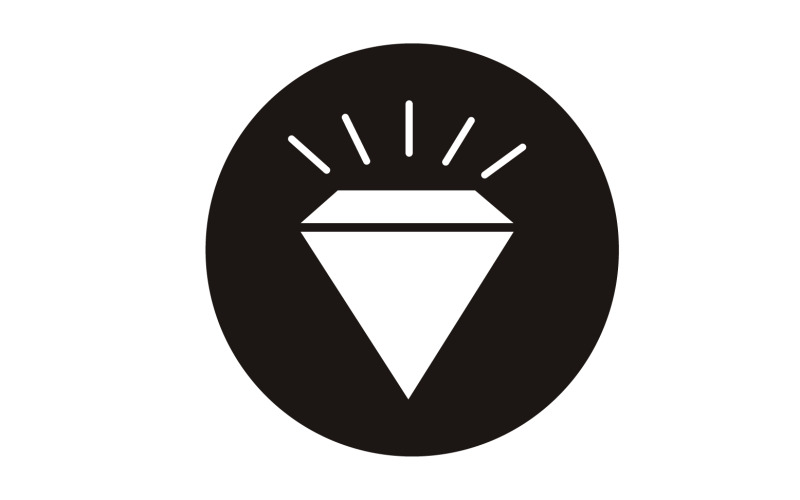 Diamentowy element wektorowy logo w wersji v60