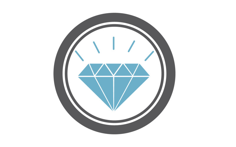 Diamentowy element wektorowy logo, wersja v38
