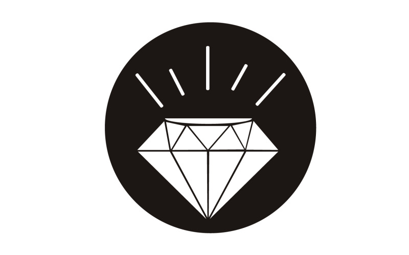 Elemento vettoriale logo diamante versione v55