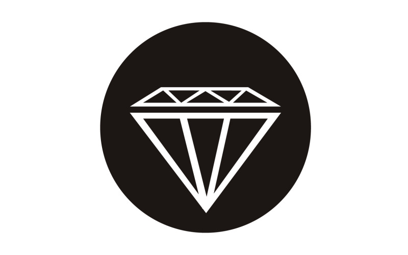 Elemento vettoriale logo diamante versione v57