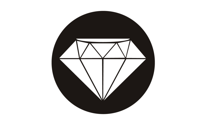 Versão do elemento vetorial do logotipo do diamante v51