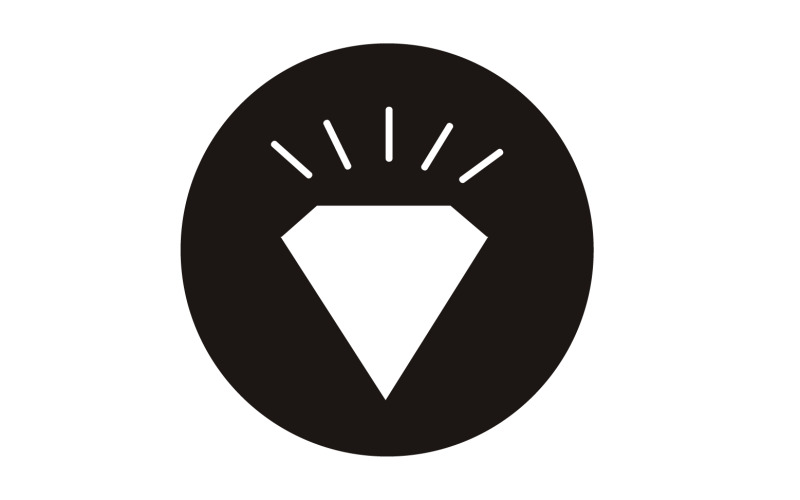 Version d'élément vectoriel du logo diamant v59