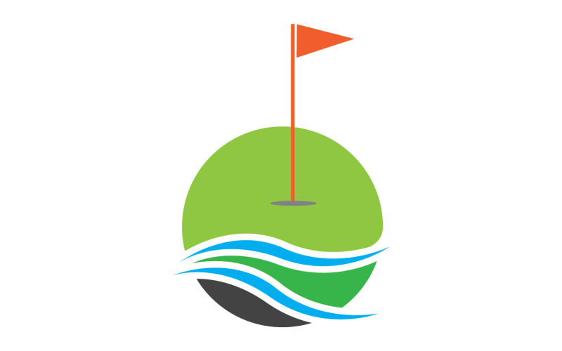 Golf logo sport vettore versione v12