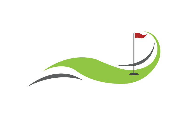 Golfové logo sport vektorová verze v13
