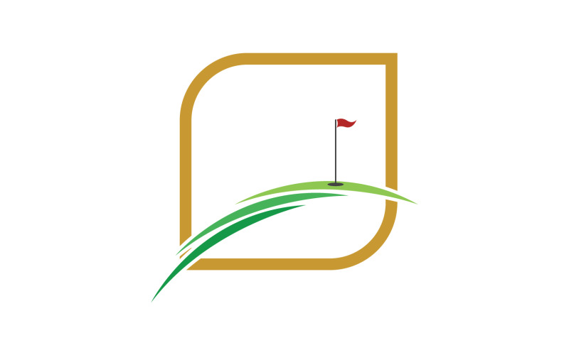 Golfowe logo sportowe w wersji wektorowej v9