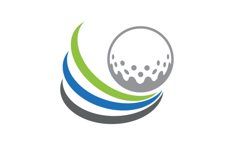 Golf logo sport vector version v29 #390003 - TemplateMonster