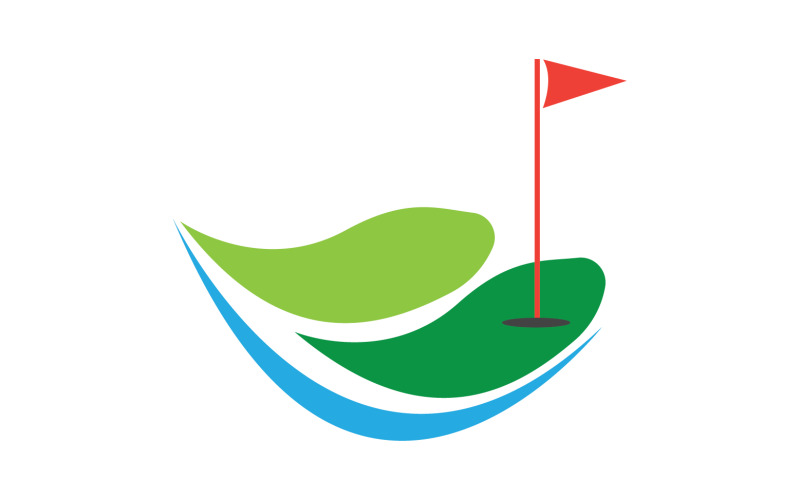 Golf logo sport vettore versione v53