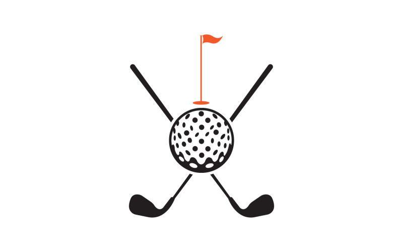 Golf logotyp sport vektor version v51