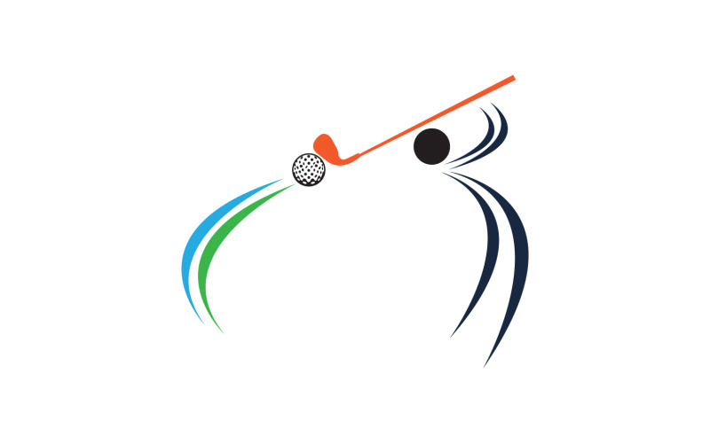 Golf logotyp sport vektor version v63