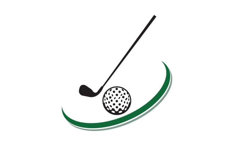 Golfové logo sport vektorová verze v50