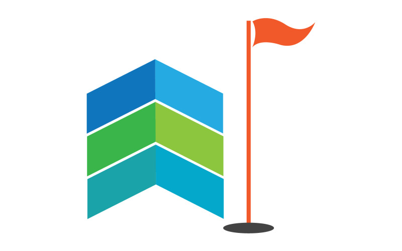 Golfové logo sportovní vektorová verze v54