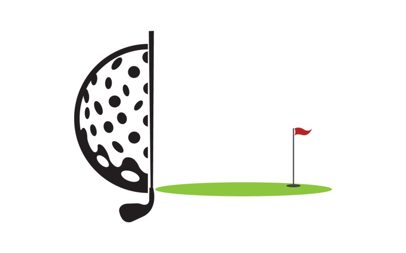 Logo de golf sport version vectorielle v39
