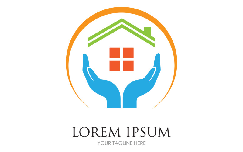 Logotipo del edificio de atención domiciliaria versión v25