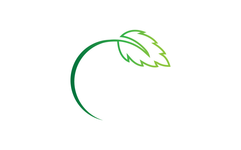Blad groene ecologie boom element pictogram versie v33