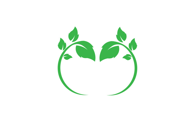 Versão v29 do ícone do elemento árvore ecológica folha verde