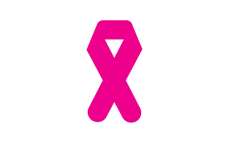 Ribbon rosa ikon logotyp element version v6
