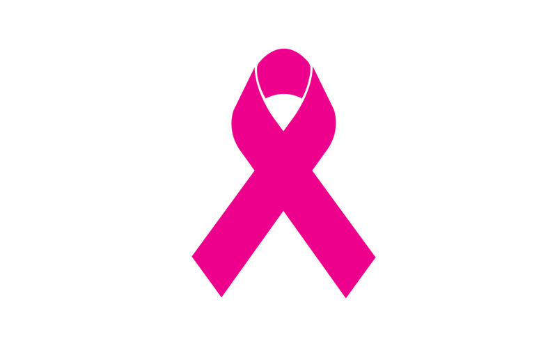 Versione dell'elemento logo icona nastro rosa v1